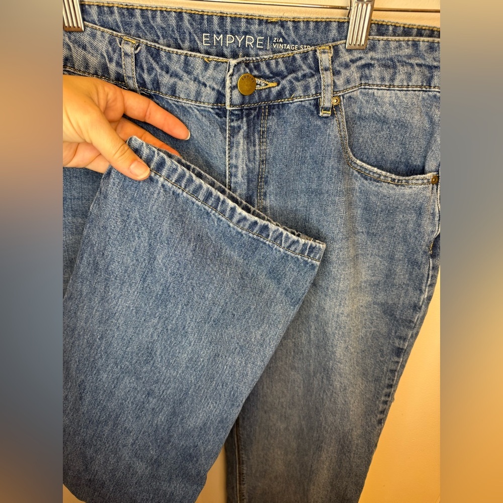 Empyre Zia Vintage Straight Leg Blue Jeans %100 Cotton Women’s Size 4 - Picture 5 of 16